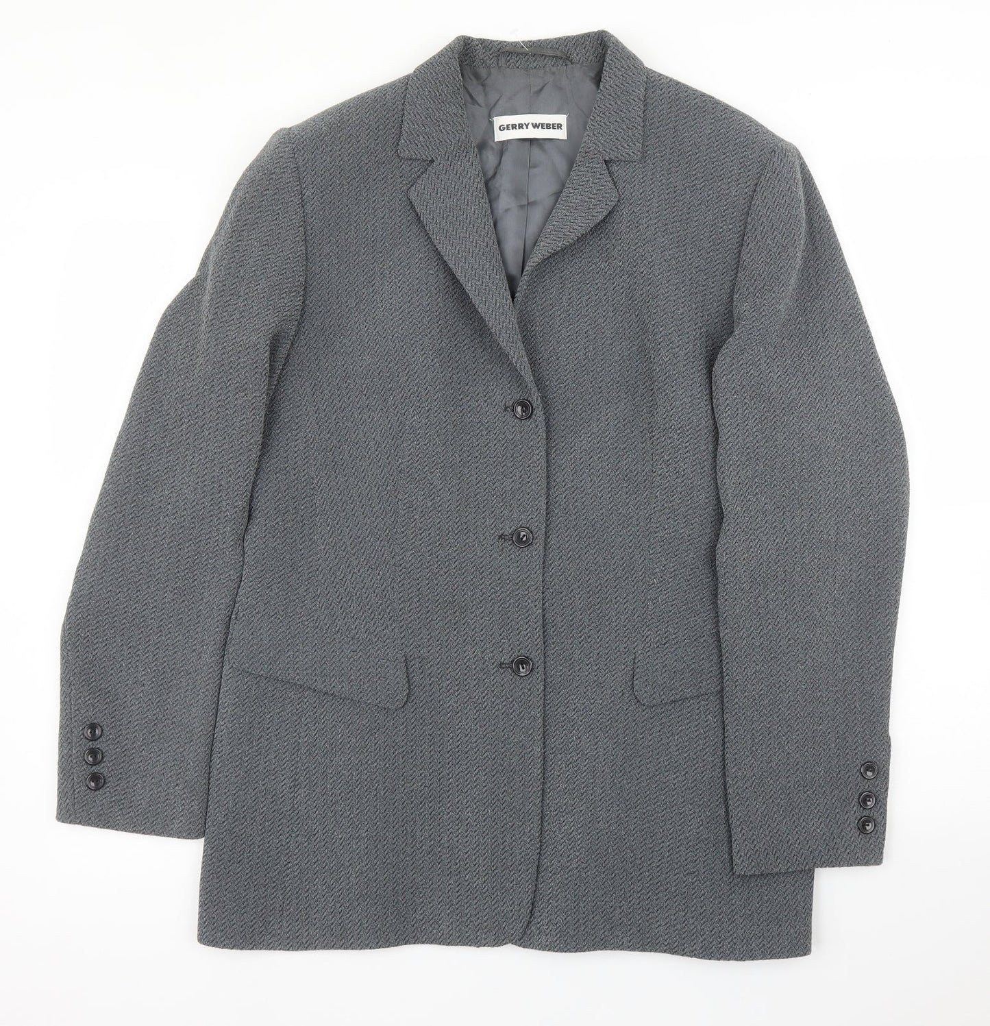 Gerry Weber Womens Grey   Jacket Blazer Size 14