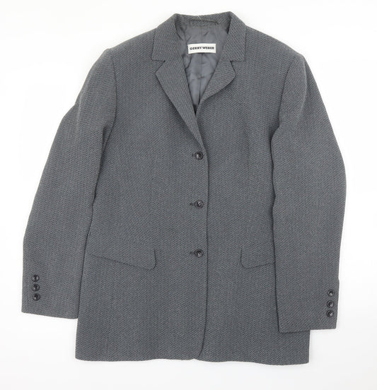 Gerry Weber Womens Grey   Jacket Blazer Size 14