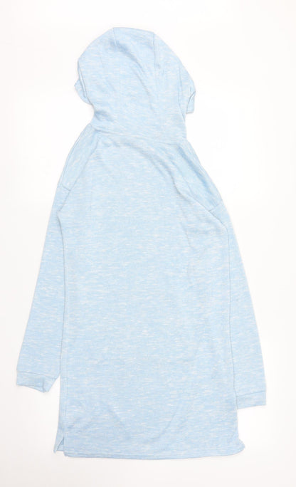 Nutmeg Girls Blue   Tunic Hoodie Size 12 Years