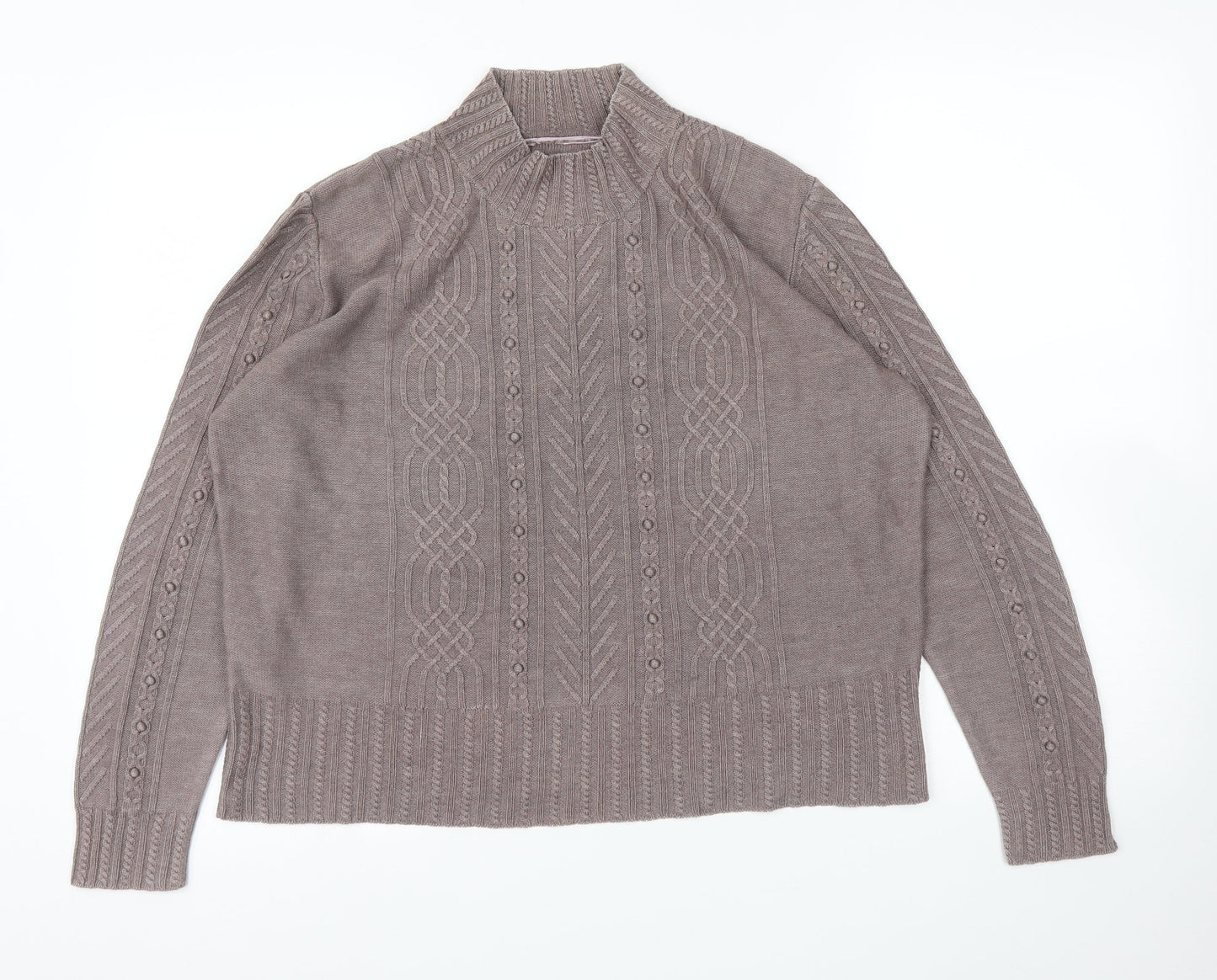 Womens UK Size M Preworn Purple Pullover Jumper