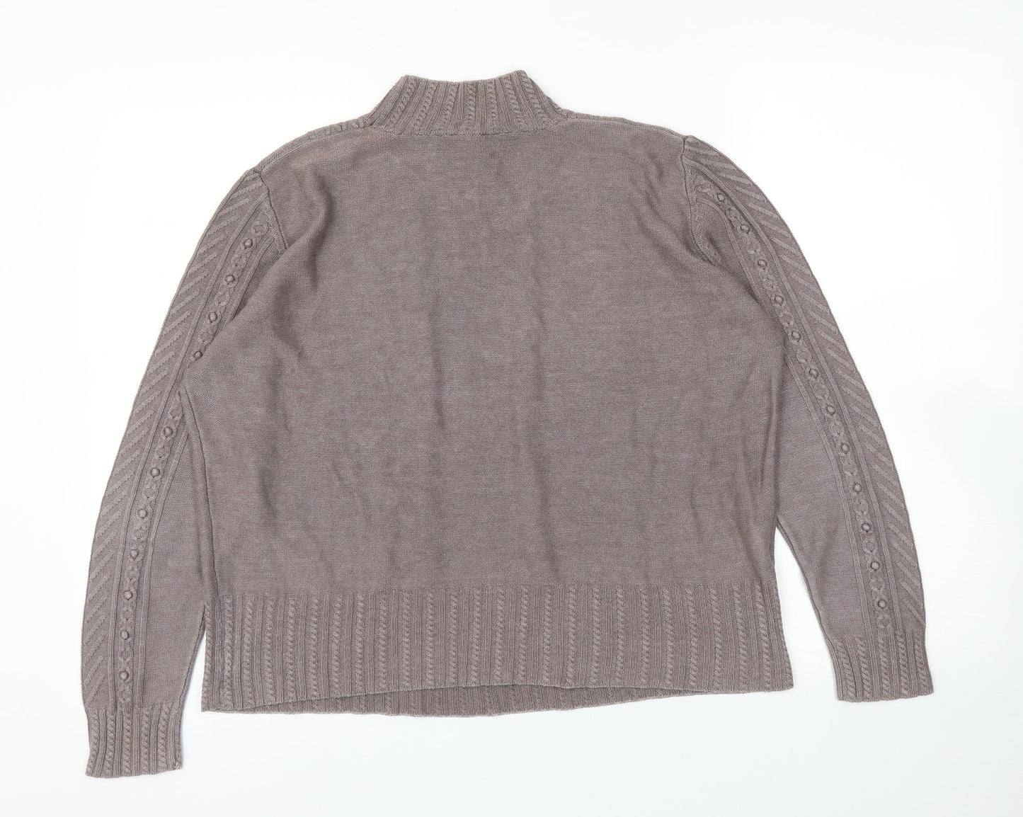 Womens UK Size M Preworn Purple Pullover Jumper