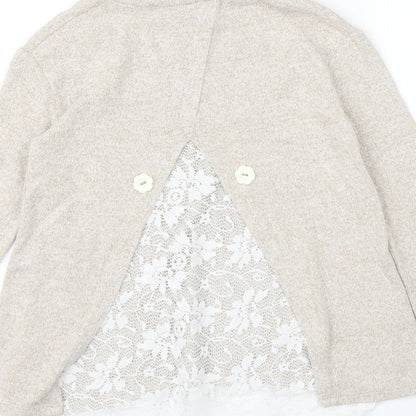 River Island Girls Beige   Pullover Jumper Size 7 Years