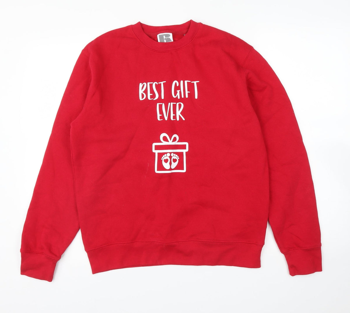 Additional front view of Russell women’s red jumper, size S