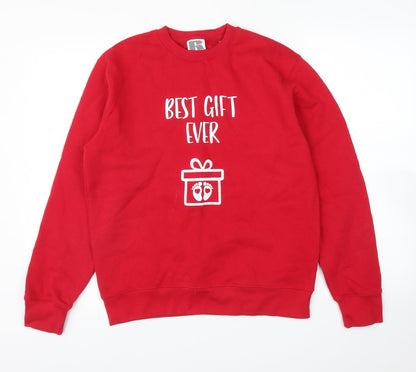 Additional front view of Russell women’s red jumper, size S