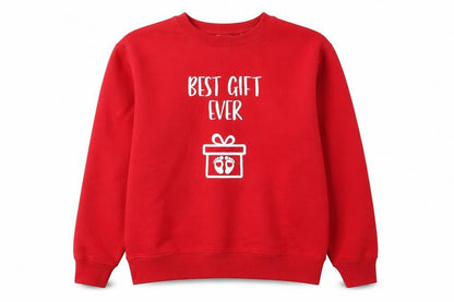 Front view of Russell women’s red jumper, size S