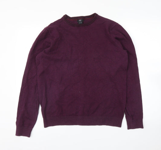 F&F Mens Purple   Pullover Jumper Size M