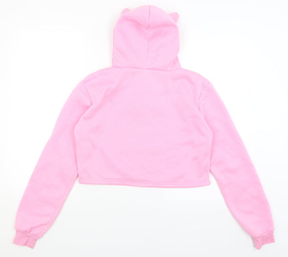 Preworn Womens Pink   Pullover Hoodie Size L  - Hero Acadamy