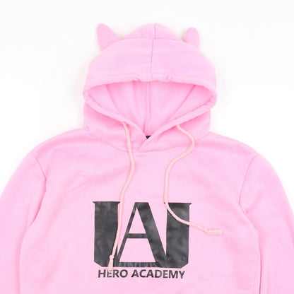 Preworn Womens Pink   Pullover Hoodie Size L  - Hero Acadamy