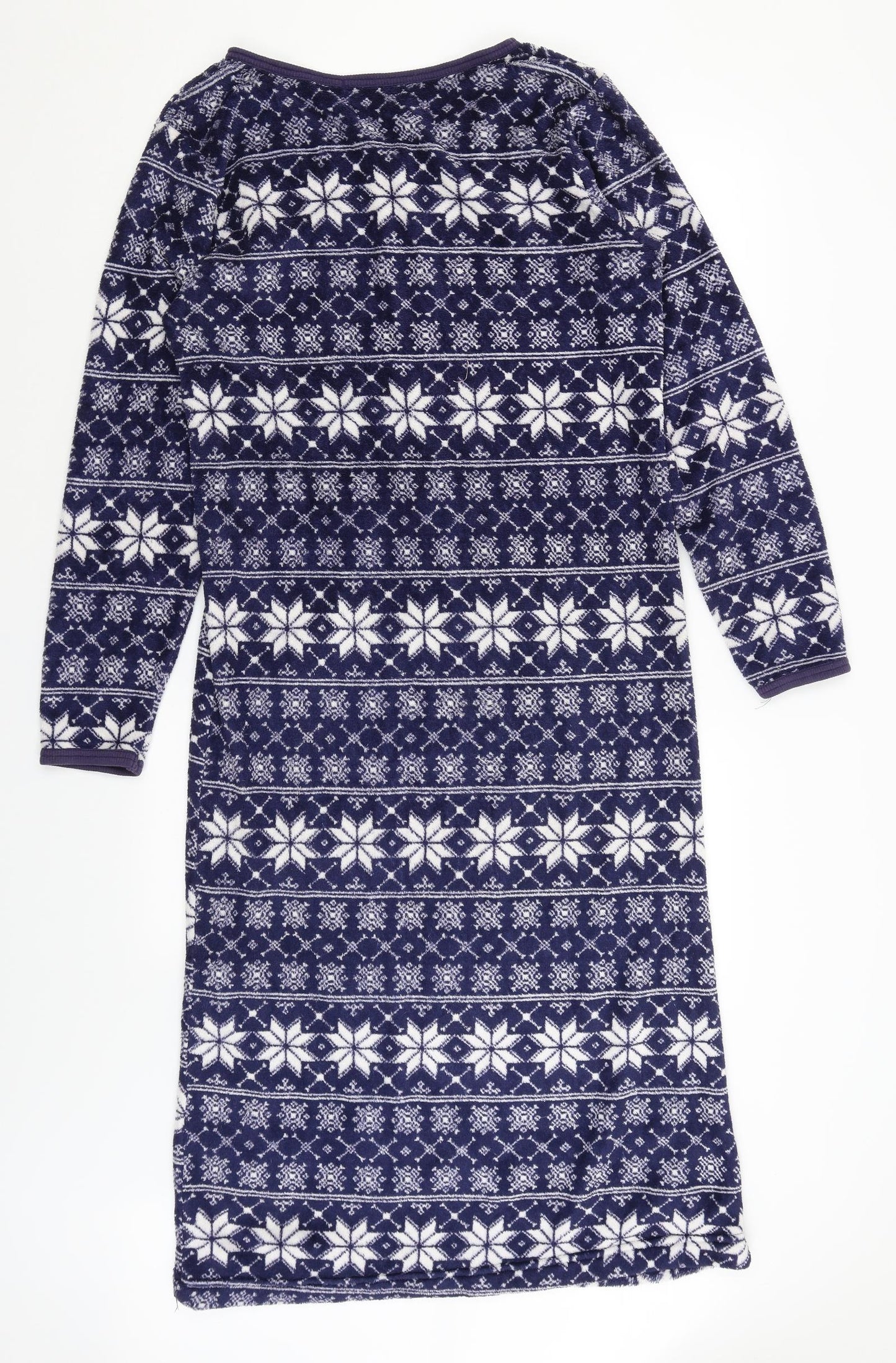 Preworn Womens Blue Geometric  Top Nightshirt Size 10