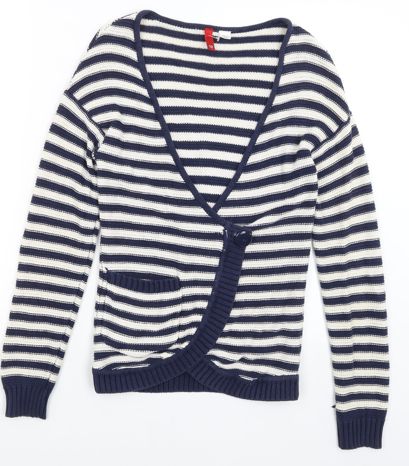 Womens UK Size 12 Divided Blue Cardigan Jumper