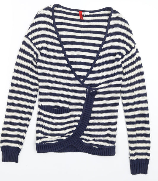 Womens UK Size 12 Divided Blue Cardigan Jumper