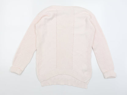 Womens UK Size S M&S Pink Pullover Jumper