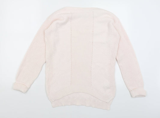 Womens UK Size S M&S Pink Pullover Jumper