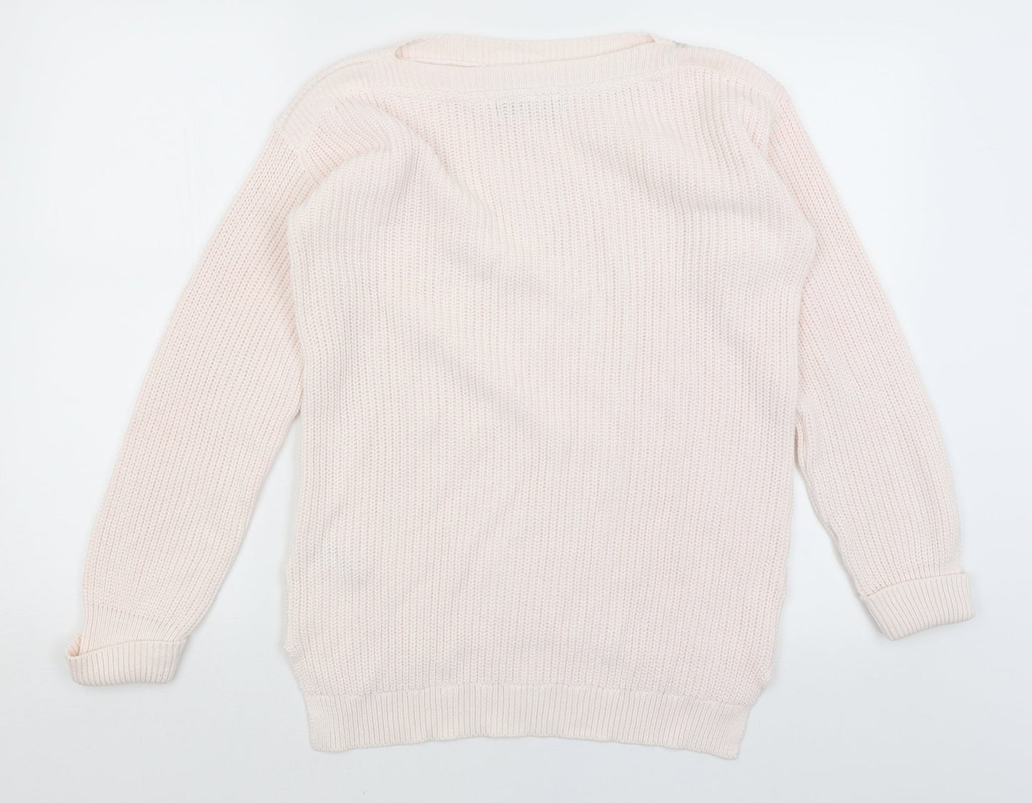Womens UK Size S M&S Pink Pullover Jumper