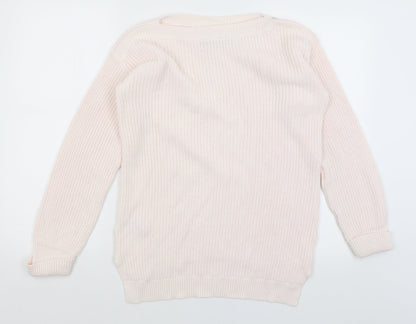 Womens UK Size S M&S Pink Pullover Jumper