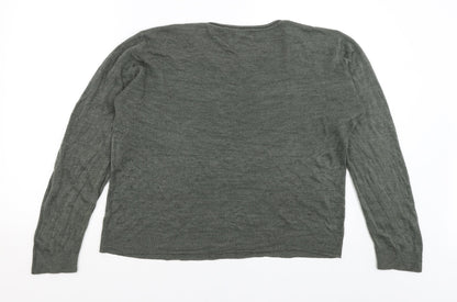 Womens UK Size 18 Atmosphere Green Pullover Jumper