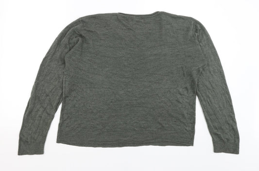 Womens UK Size 18 Atmosphere Green Pullover Jumper
