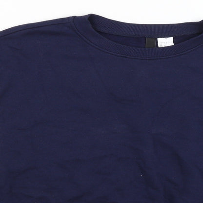 Womens UK Size M Divided Blue Pullover Jumper