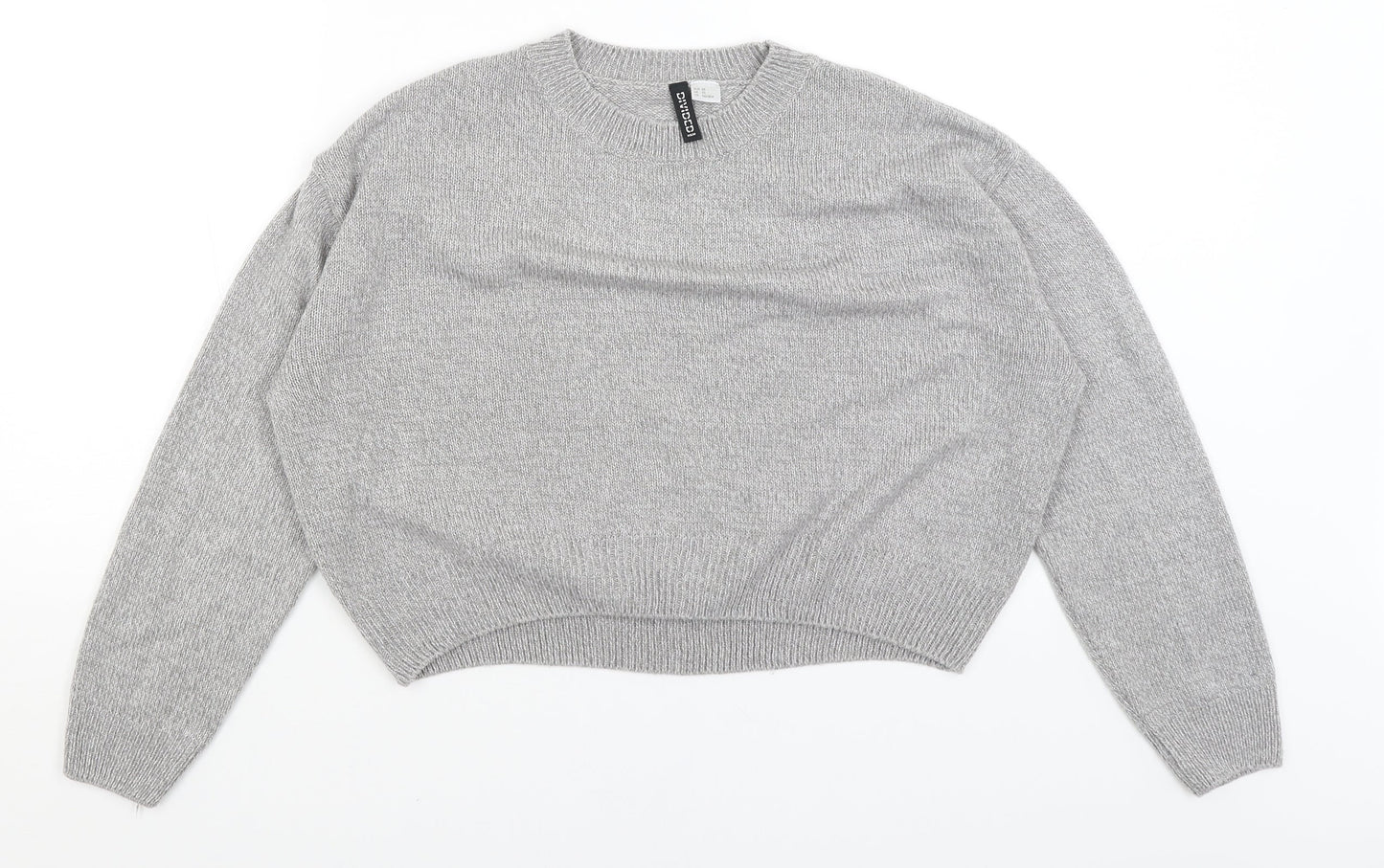 Womens UK Size XS Divided Grey Pullover Jumper