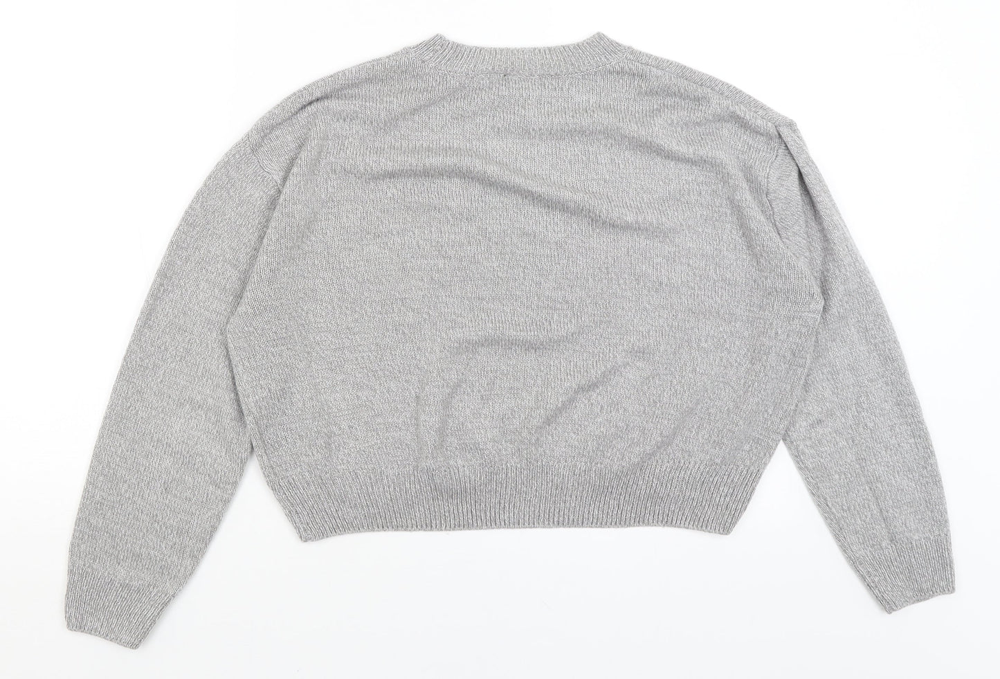 Womens UK Size XS Divided Grey Pullover Jumper
