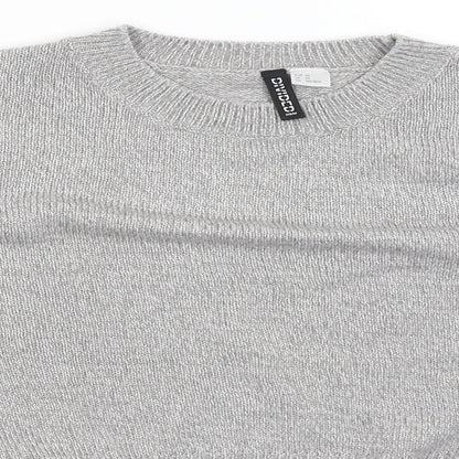 Womens UK Size XS Divided Grey Pullover Jumper