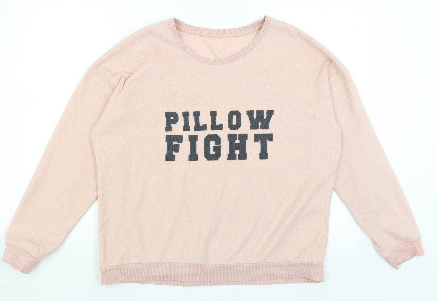 Womens UK Size M H&M Pink Pullover Jumper
