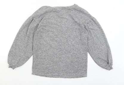 F&F Womens Grey   Pullover Jumper Size 6  - J'aime Le Weekend