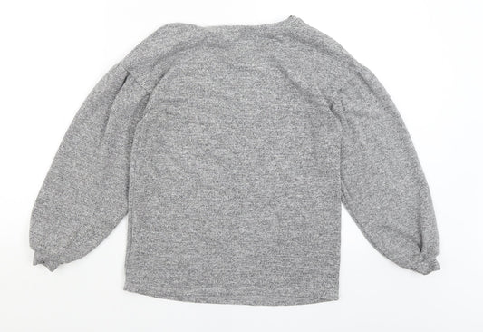 F&F Womens Grey   Pullover Jumper Size 6  - J'aime Le Weekend