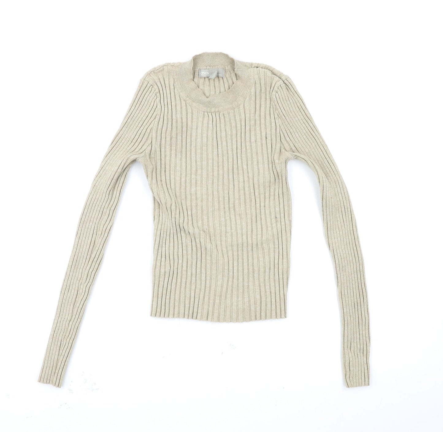 Womens UK Size 10 ASOS Beige Pullover Jumper