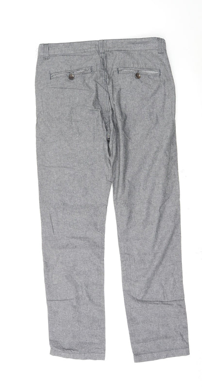 Womens UK Size 32 Peacocks Regular Fit Sweatpants Grey Trousers