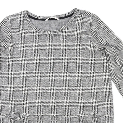 TU Womens Grey Check  T-Shirt Dress  Size 12