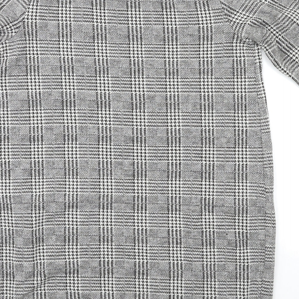 TU Womens Grey Check  T-Shirt Dress  Size 12