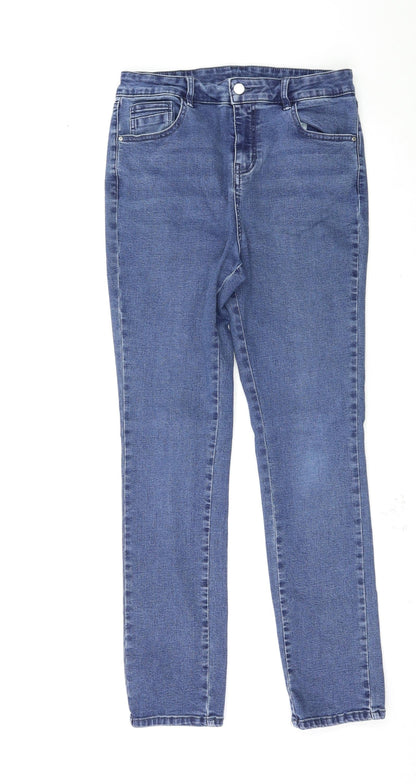 Womens UK Size 30 Preworn Regular Fit Skinny Blue Jeans