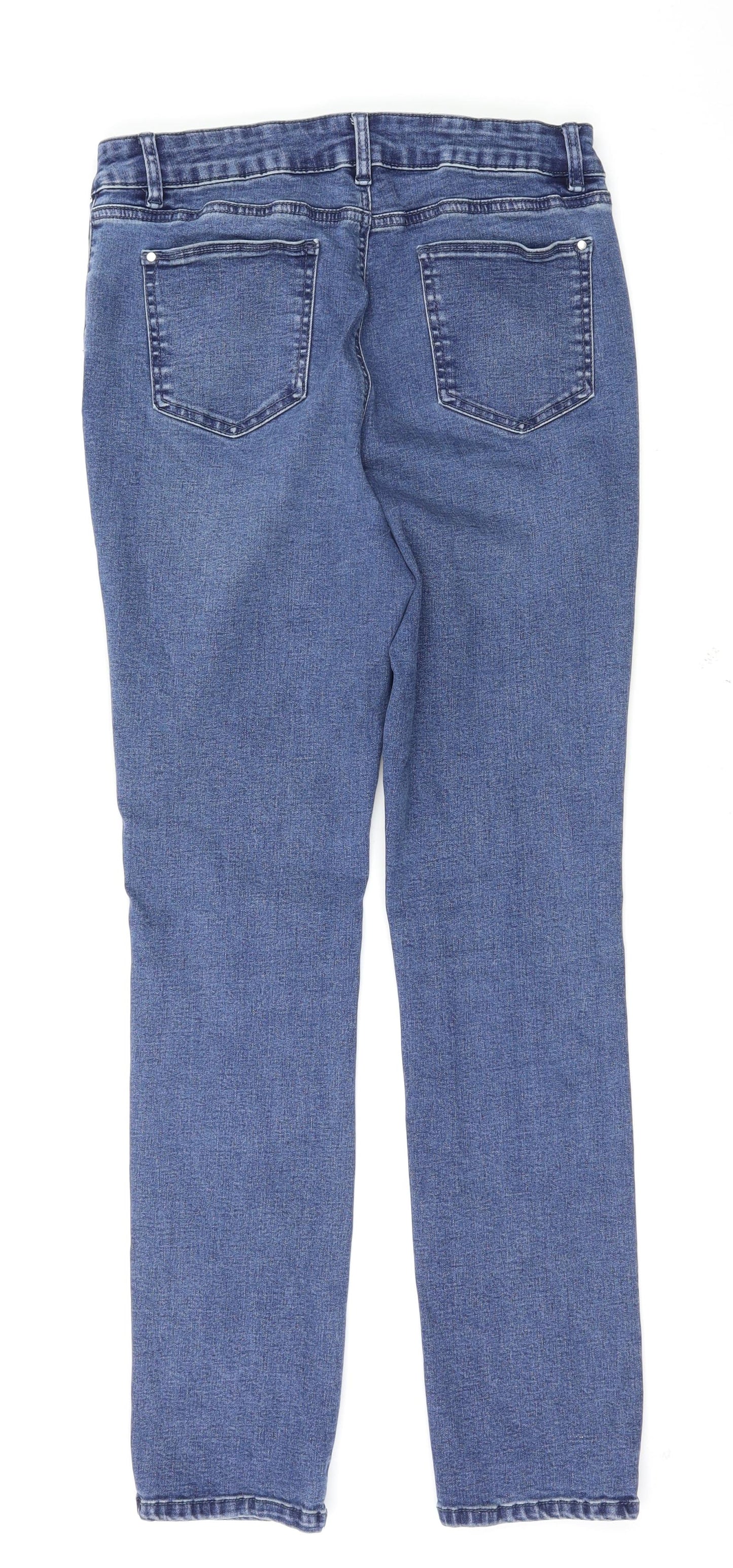 Womens UK Size 30 Preworn Regular Fit Skinny Blue Jeans