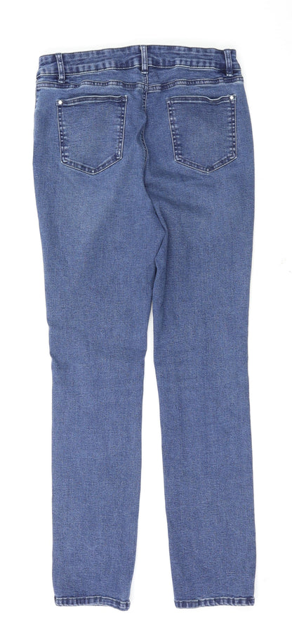 Womens UK Size 30 Preworn Regular Fit Skinny Blue Jeans