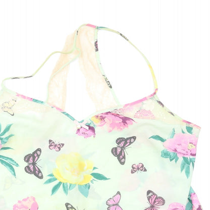 George Womens Multicoloured Floral  Basic Tank Size 14