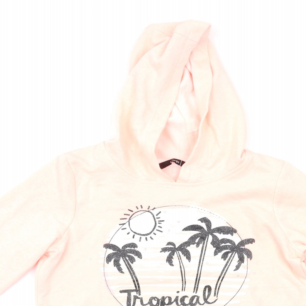 George Girls Pink   Pullover Hoodie Size 10-11 Years