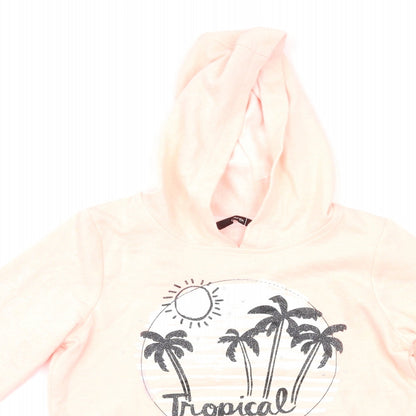 George Girls Pink   Pullover Hoodie Size 10-11 Years