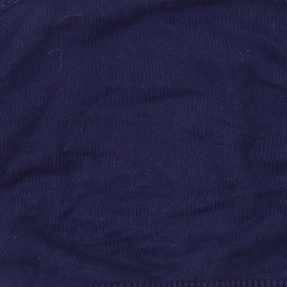 Womens UK Size 10 Marks and Spencer Blue Full Zip Jumper