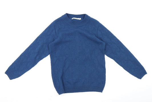 Womens UK Size 10 vida vi Blue Pullover Jumper