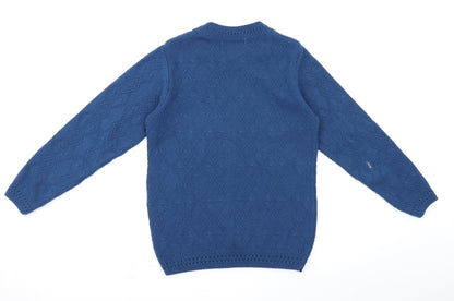 Womens UK Size 10 vida vi Blue Pullover Jumper