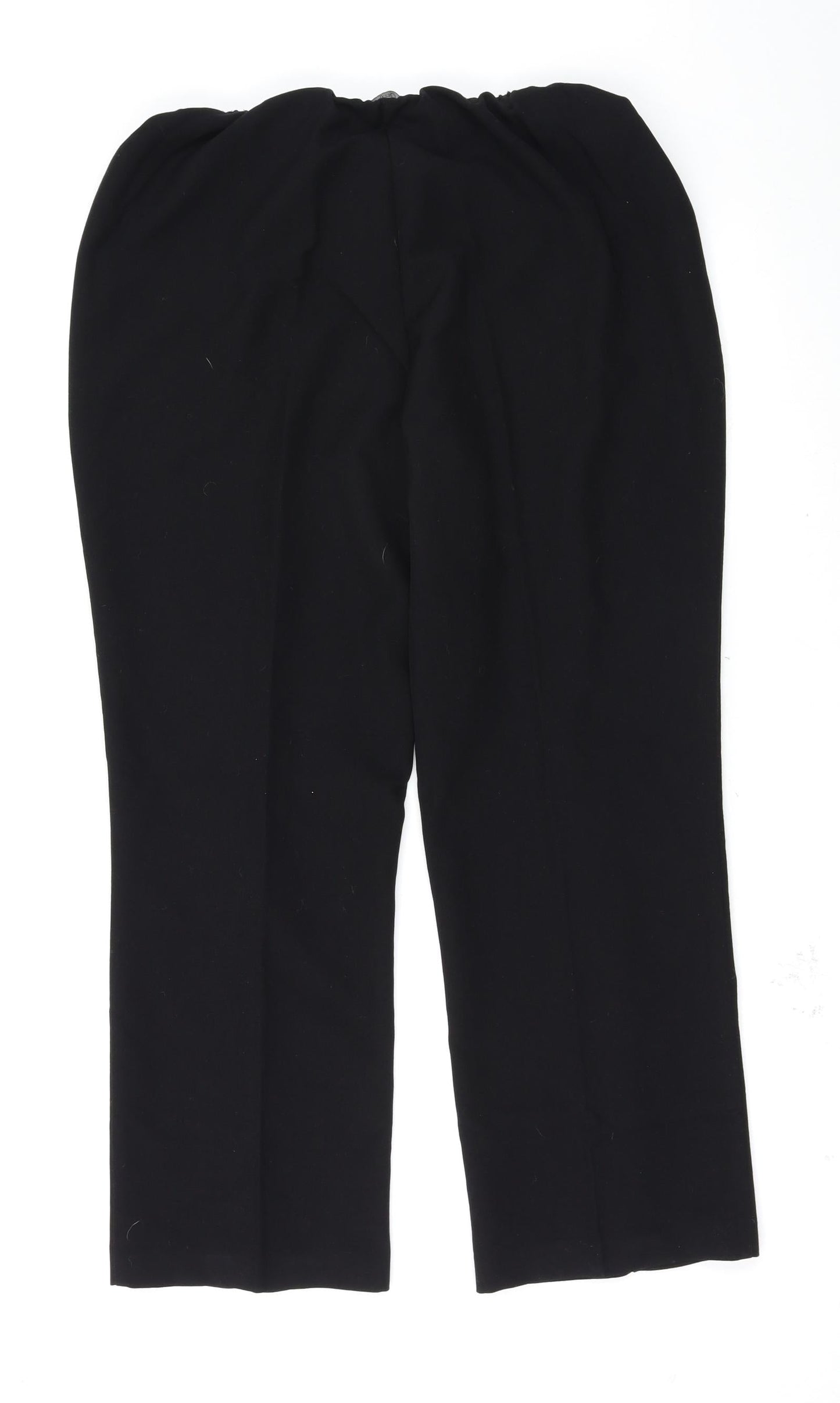 BM Womens Black   Trousers  Size 16 L26 in