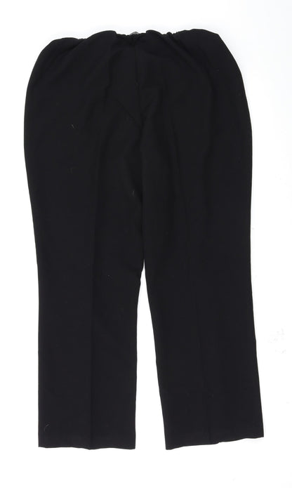 BM Womens Black   Trousers  Size 16 L26 in