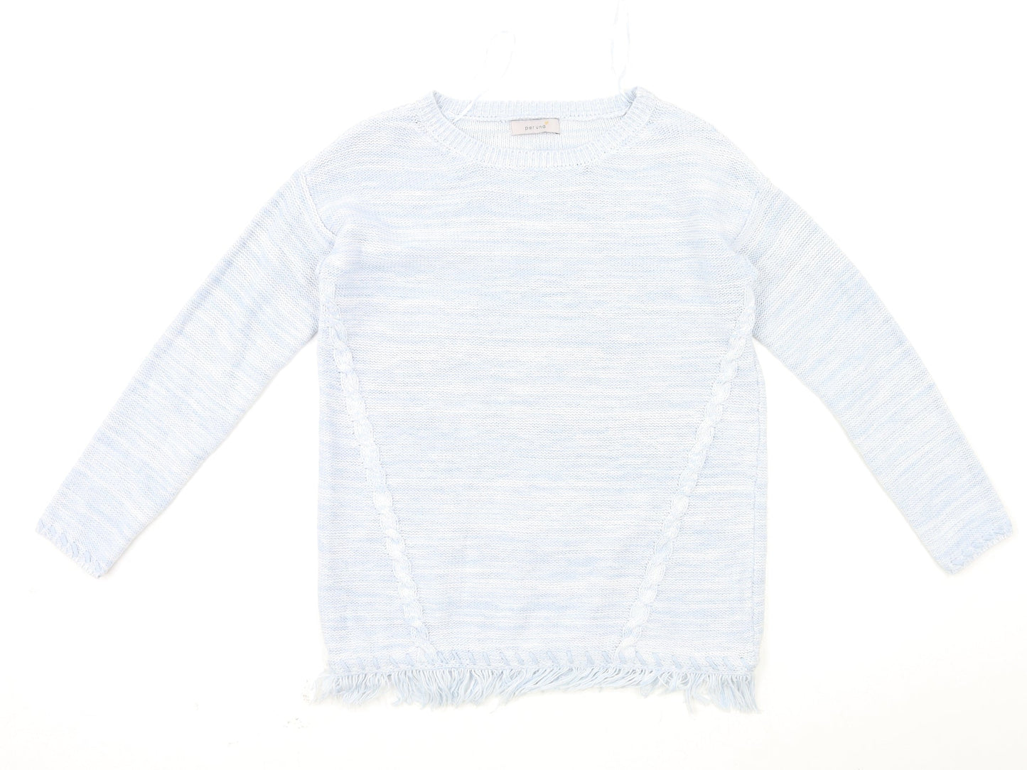Womens UK Size 8 Marks and Spencer Blue Pullover Jumper