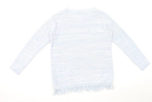 Womens UK Size 8 Marks and Spencer Blue Pullover Jumper