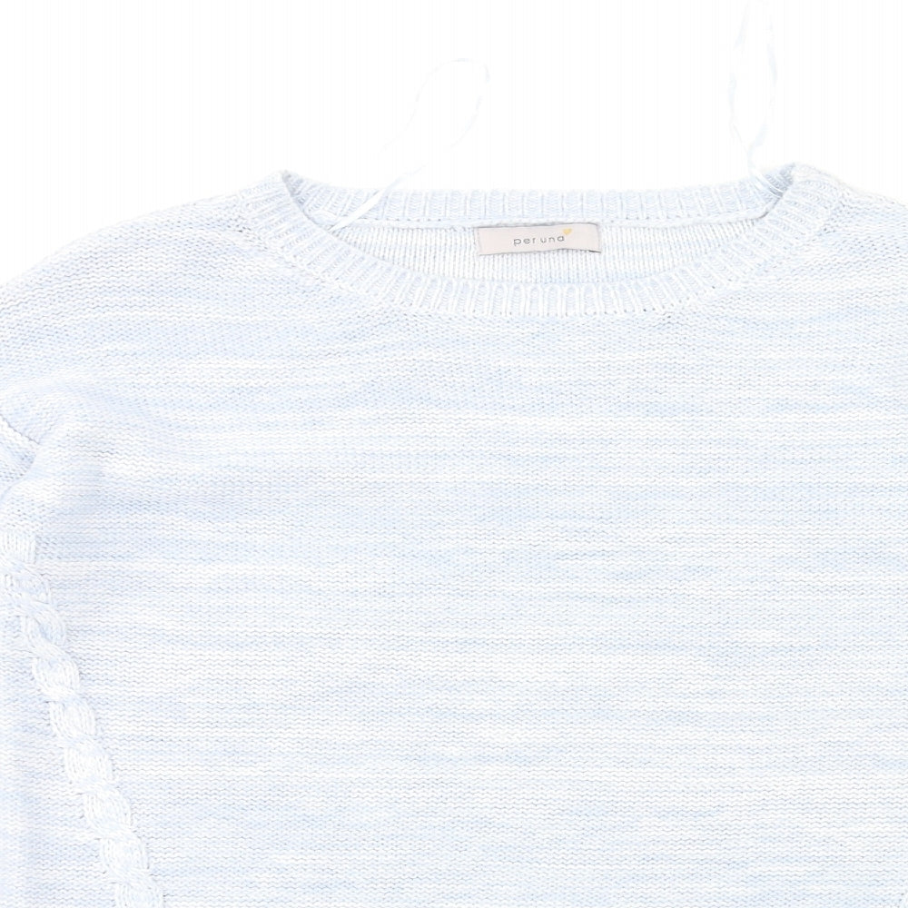 Womens UK Size 8 Marks and Spencer Blue Pullover Jumper