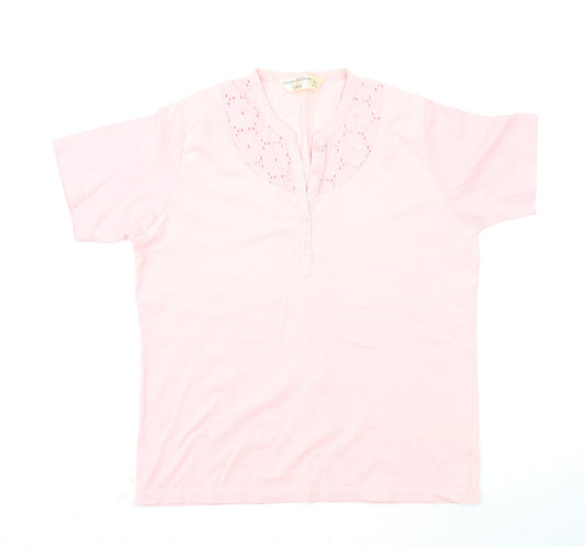 EWM Womens Pink   Basic T-Shirt Size 16