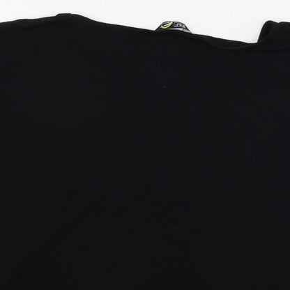 F&F  Womens Black Houndstooth  Basic T-Shirt Size M