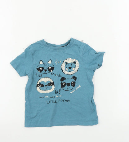 George  Boys Blue   Basic T-Shirt Size 2 Years