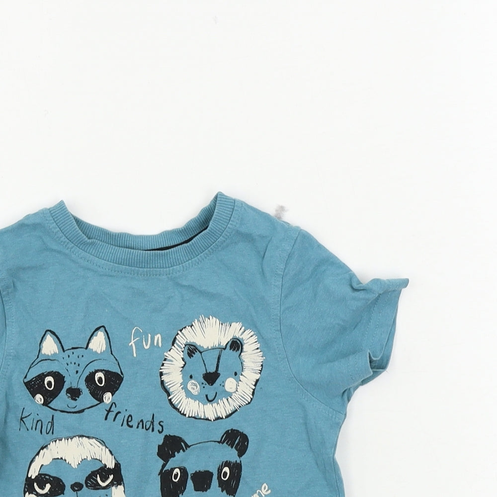 George  Boys Blue   Basic T-Shirt Size 2 Years